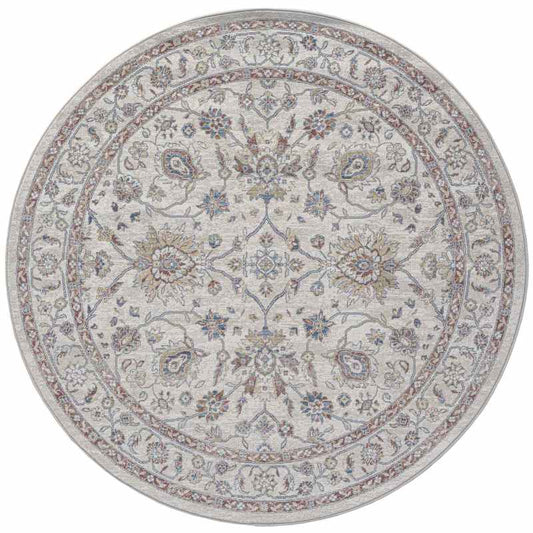 Da Vinci Traditional Round Circle Rug 57166 6484 in Beige