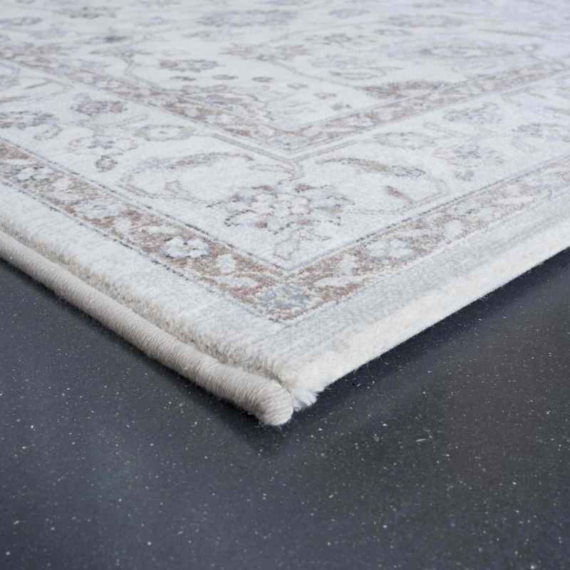 Da Vinci Traditional Medallion 57166 6285 Runner Rugs in Cream