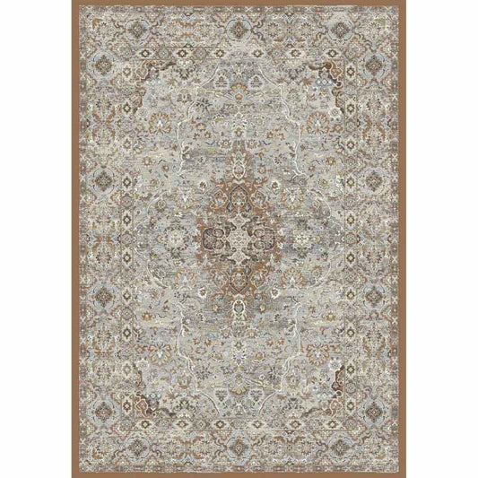Da Vinci Traditional Medallion Rugs 57275 9285 in Terracotta
