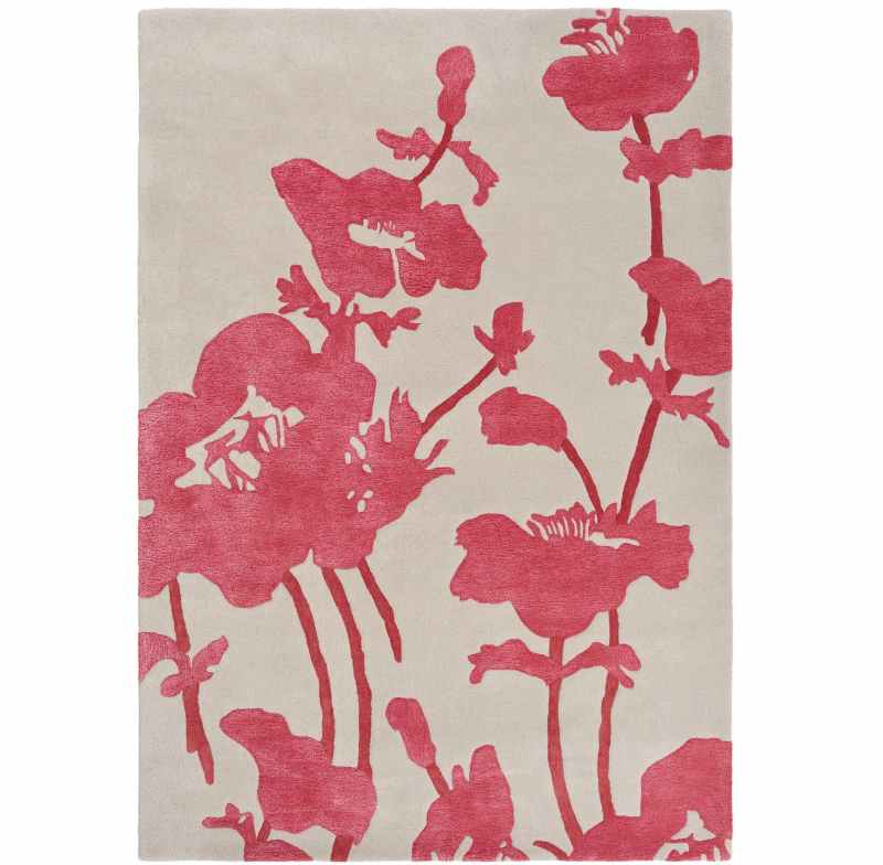 Floral 300 Rugs 039600 in Poppy by Florence Broadhurst