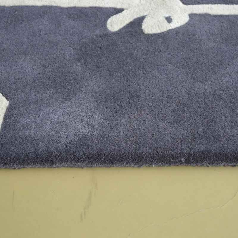 Floral 300 Rugs 039604 in Charcoal by Florence Broadhurst