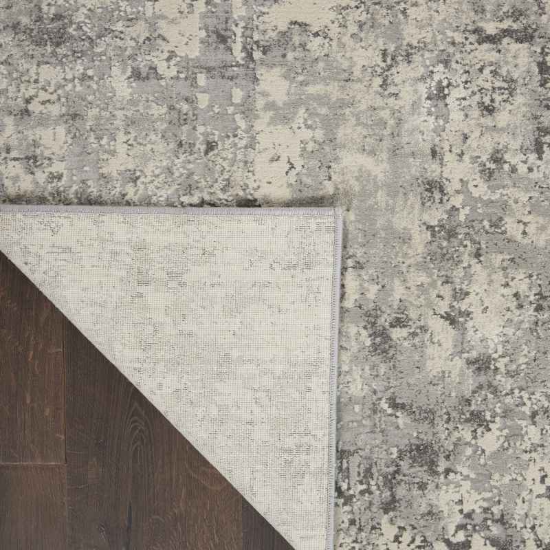 Rustic Textures Abstract Rugs RUS07 in Grey Beige