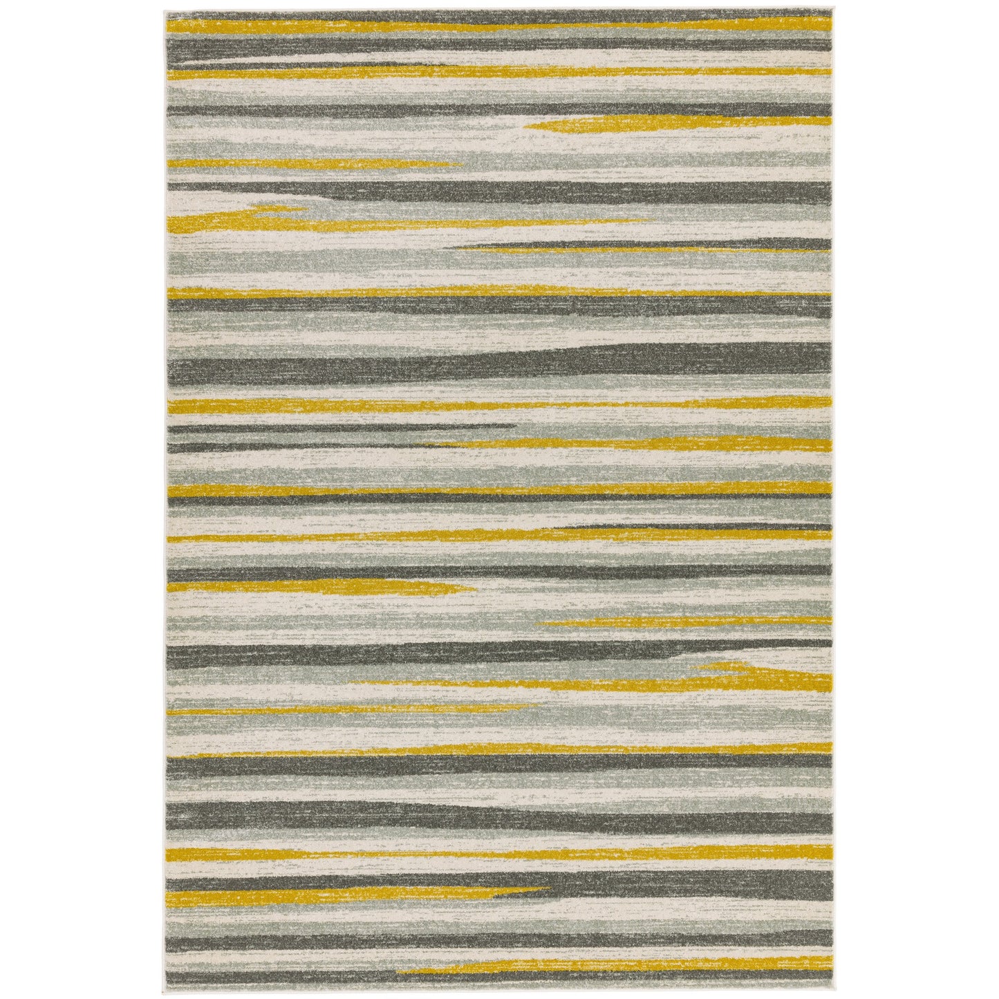 Colt CL010 Stripe Rugs in Mustard Yellow