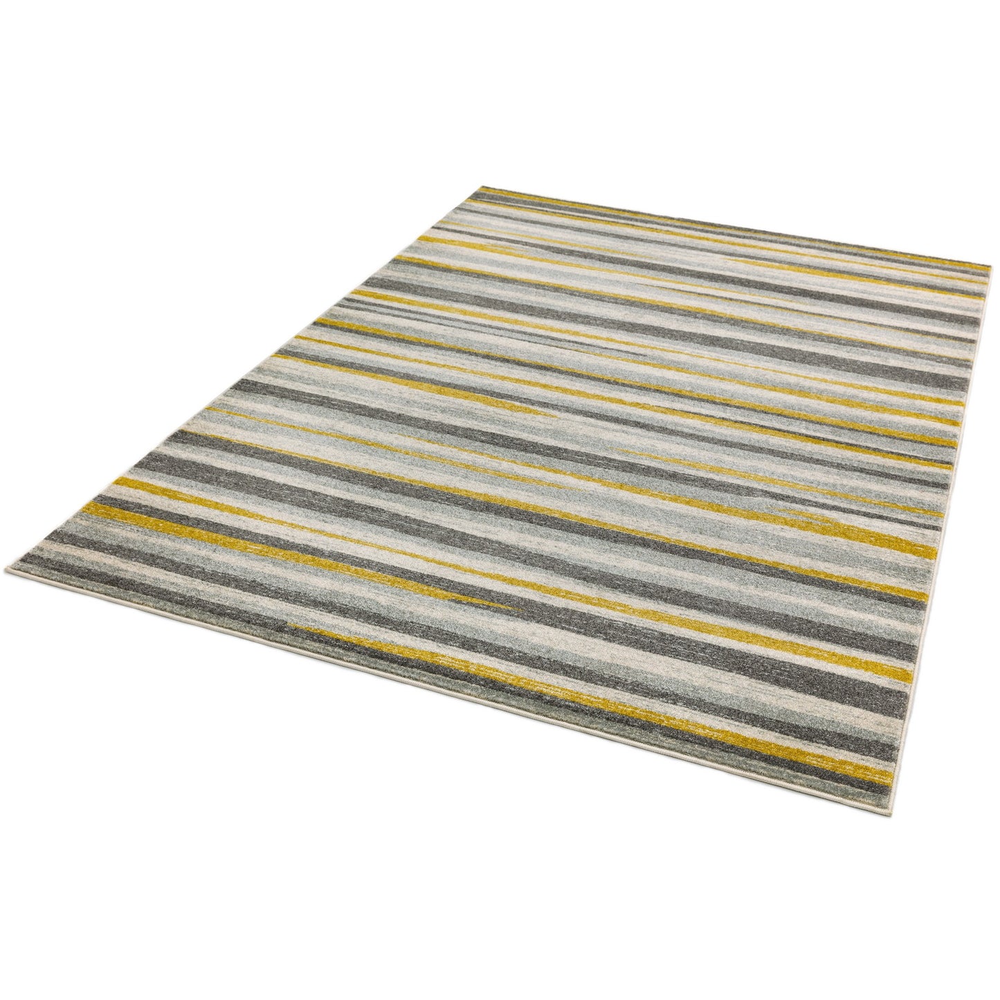 Colt CL010 Stripe Rugs in Mustard Yellow