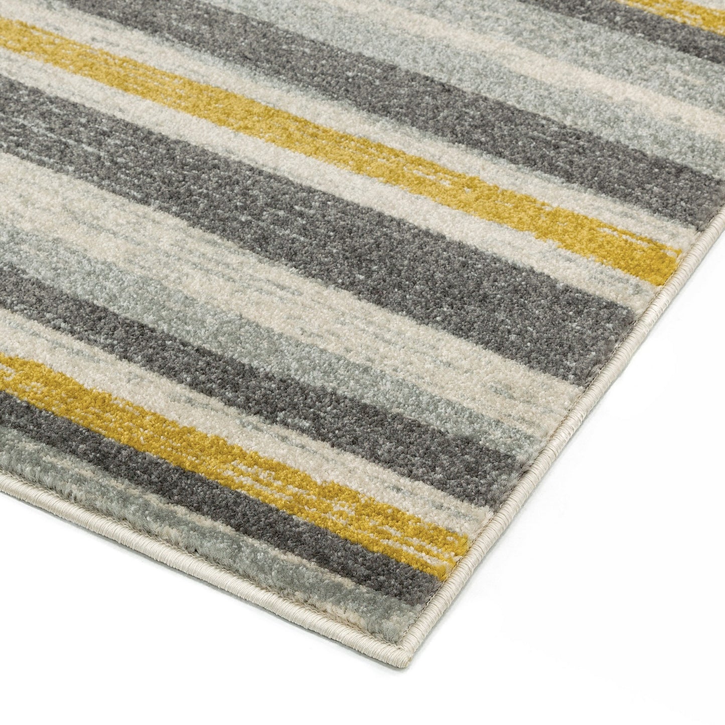 Colt CL010 Stripe Rugs in Mustard Yellow