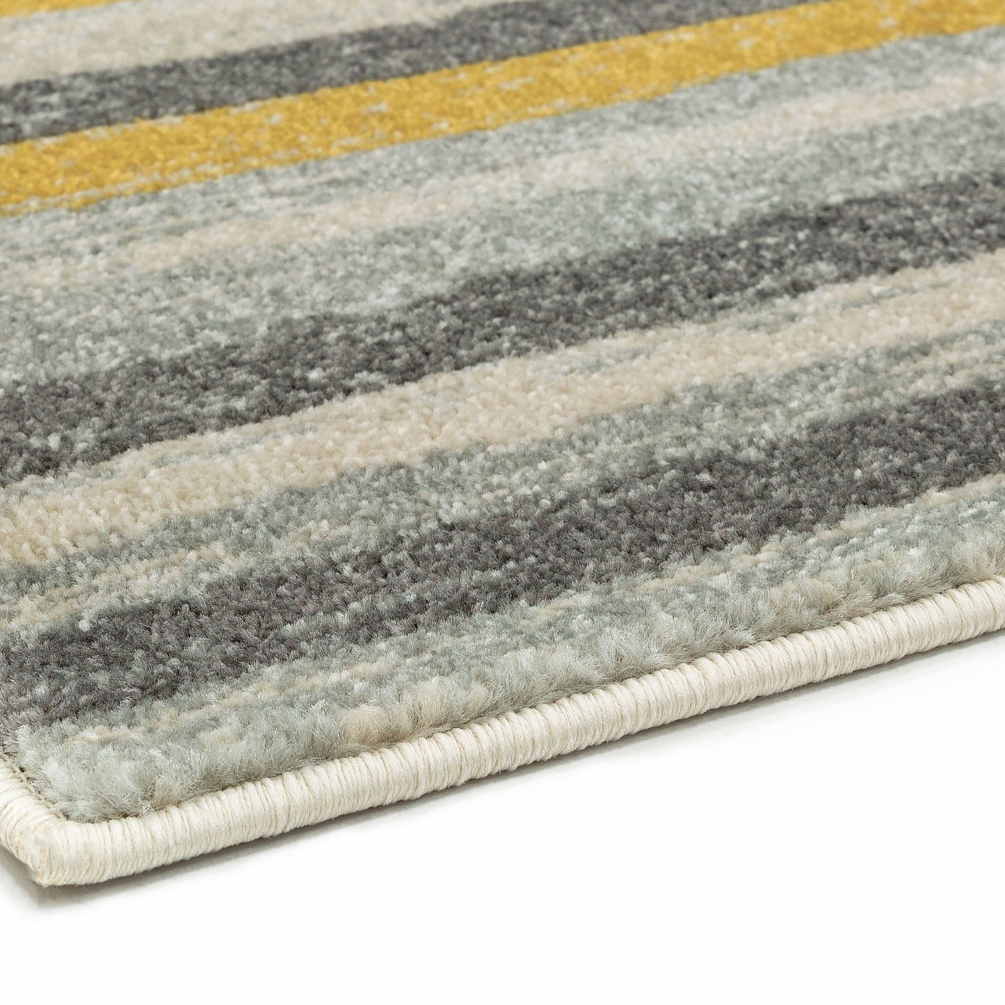 Colt CL010 Stripe Rugs in Mustard Yellow