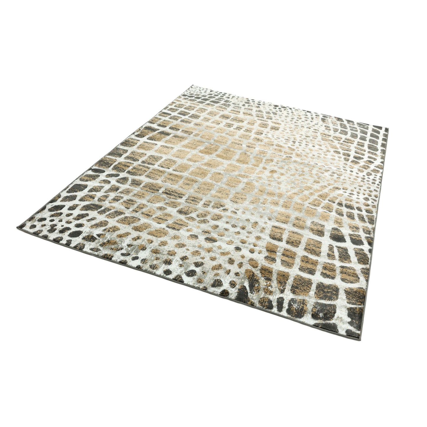 Quantum Giraffe QU02 Rugs in Beige Brown