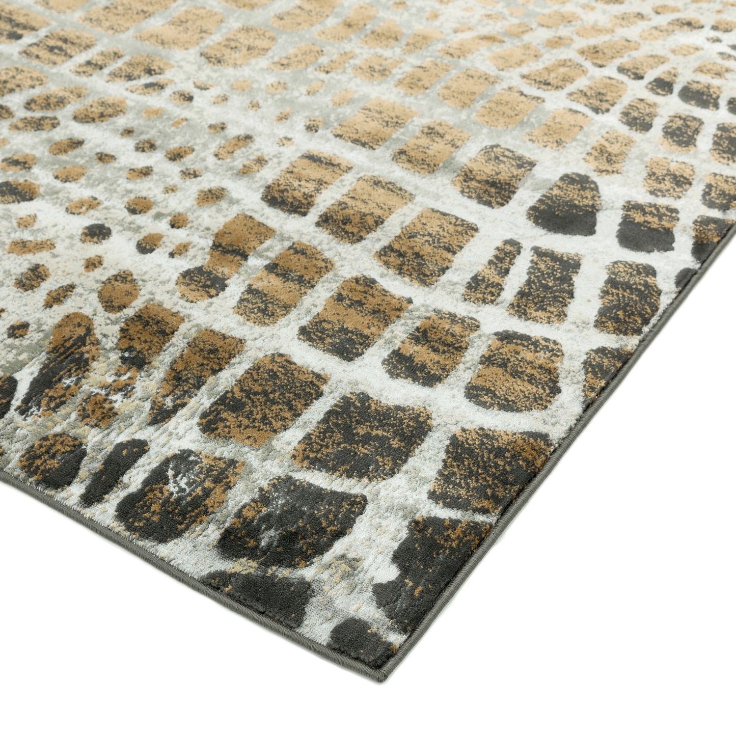 Quantum Giraffe QU02 Rugs in Beige Brown