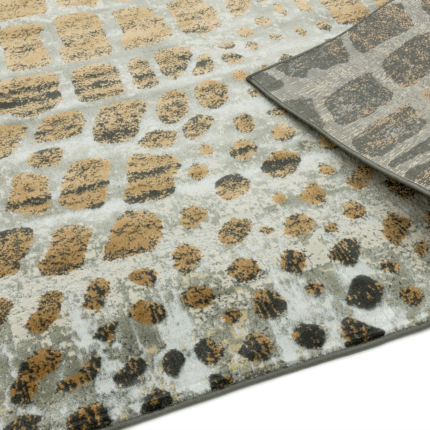 Quantum Giraffe QU02 Rugs in Beige Brown