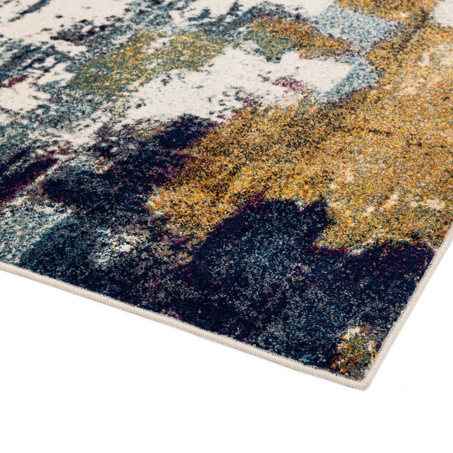 Nova Abstract Rugs NV22 in Mustard