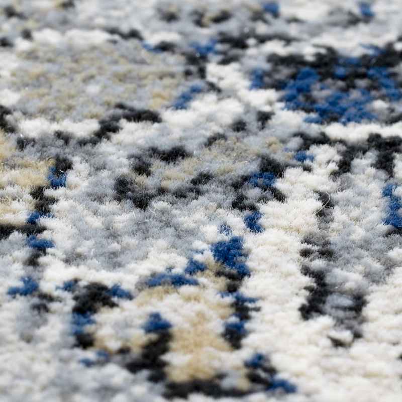 Da Vinci Traditional Medallion Circle 57559 9686 Rugs in Blue
