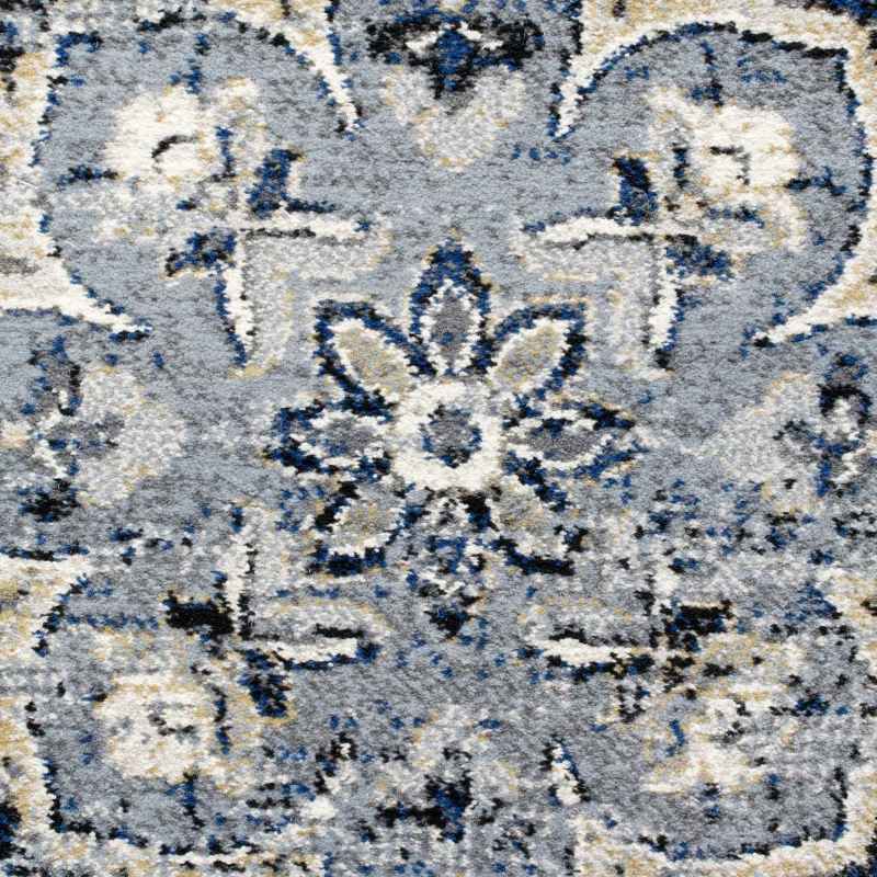 Da Vinci Traditional Medallion Circle 57559 9686 Rugs in Blue