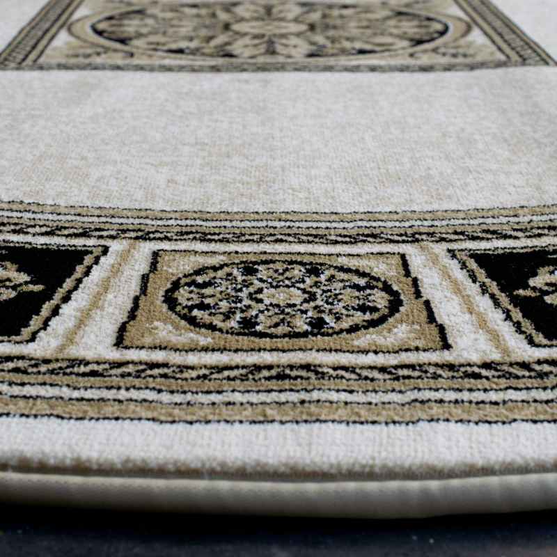 Da Vinci Traditional Bordered Circle 57801 6223 Rugs in Cream