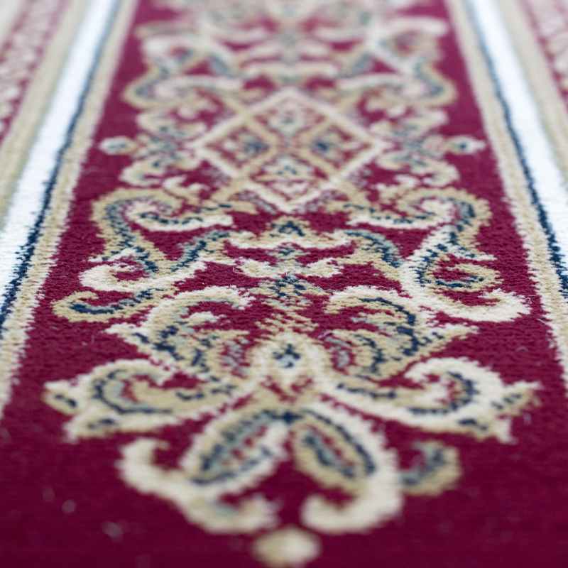Da Vinci Traditional Bordered 57801 6414 Runner Rugs in Cream Red