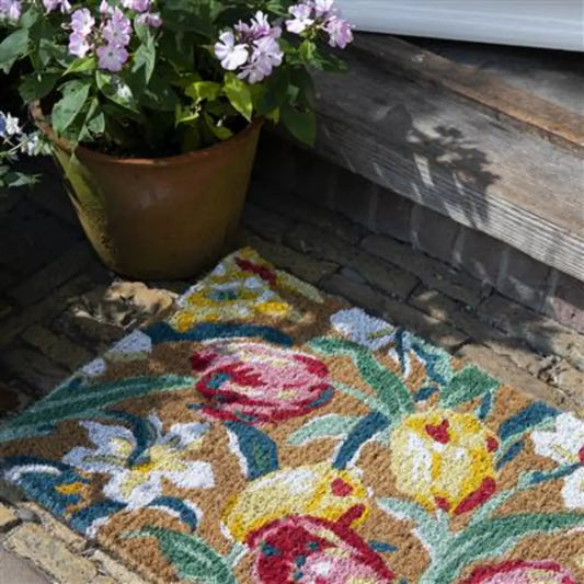 Tulips Laura Ashley China Blue doormat 582218 Rug