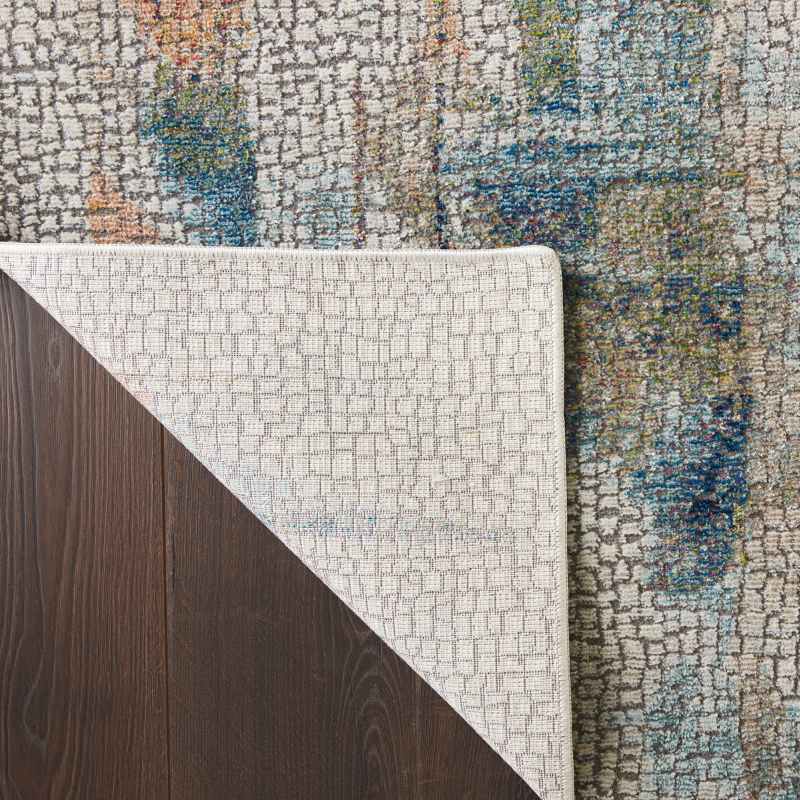 Ankara Global Abstract Hallway Runners ANR09 in Ivory Multi