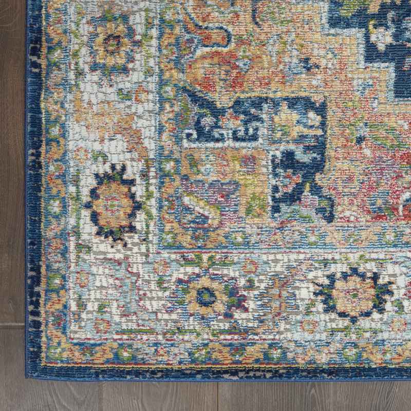 Ankara Global Traditional Persian Hallway Runners ANR11 in Blue Multi