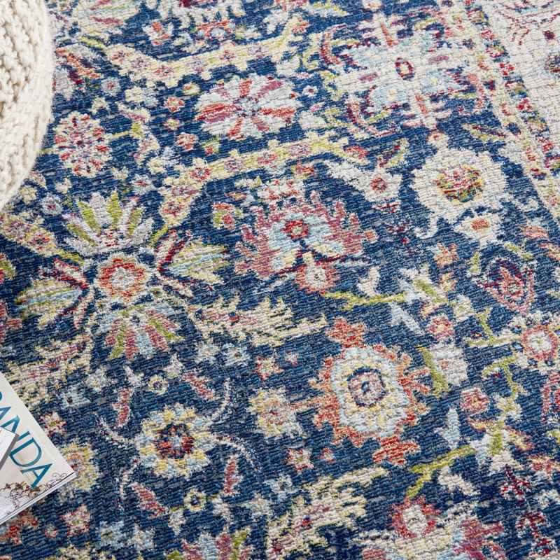 Ankara Global Traditional Persian Rugs ANR13 in Navy Blue