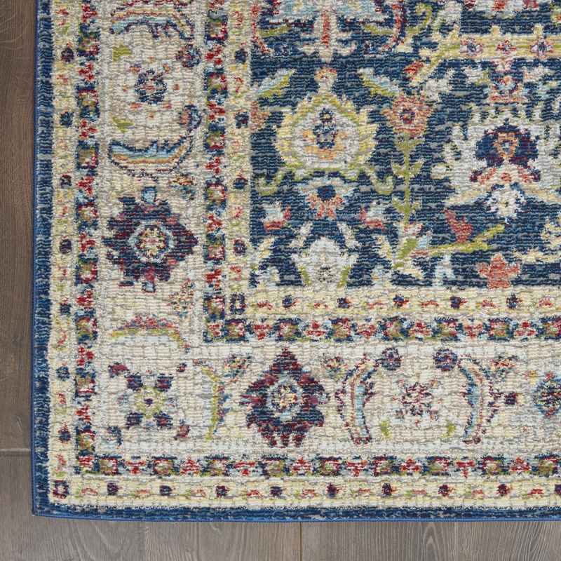 Ankara Global Traditional Persian Hallway Runners ANR13 in navy blue
