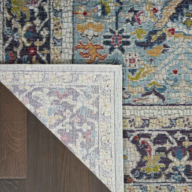 Ankara Global Traditional Persian Hallway Runners ANR14 in Teal Blue