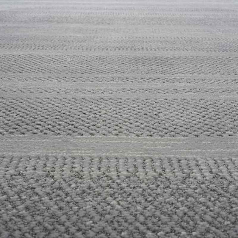 Oslo 59008 5565 Carved Textured Abstract Rugs in Grey