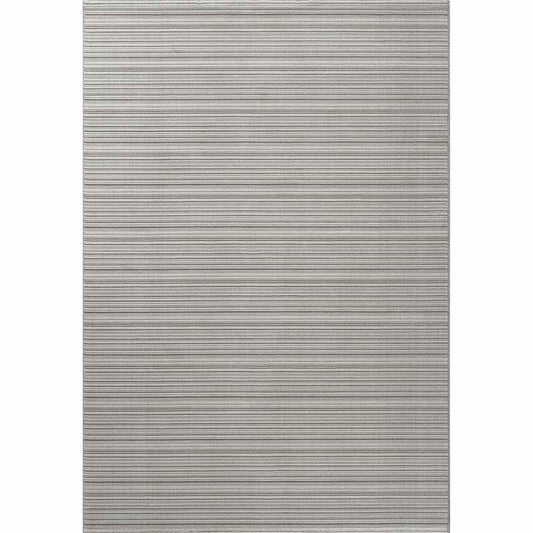 Oslo 59012 6565 Carved Textured Striped Rugs in Cream
