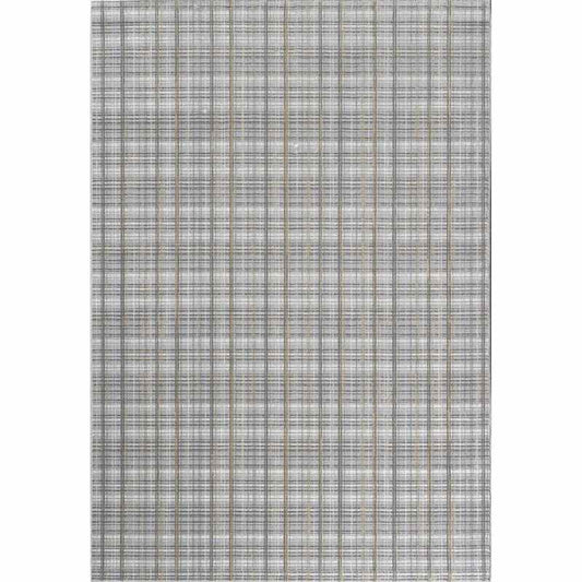 Oslo 59016 5575 Carved Textured Checked Rugs in Gold