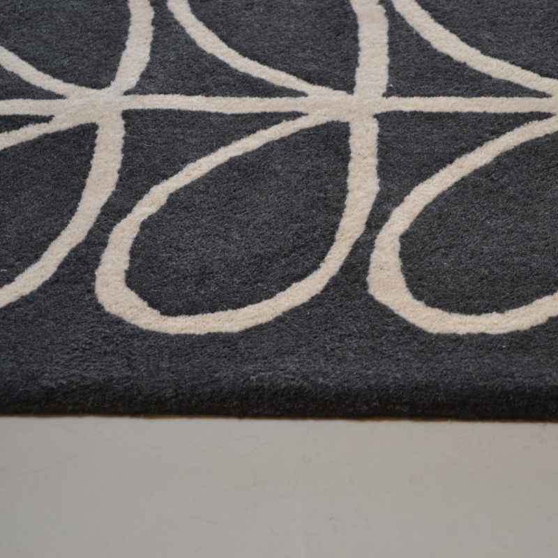 Linear Stem Rugs 60505 in Slate by Orla Kiely