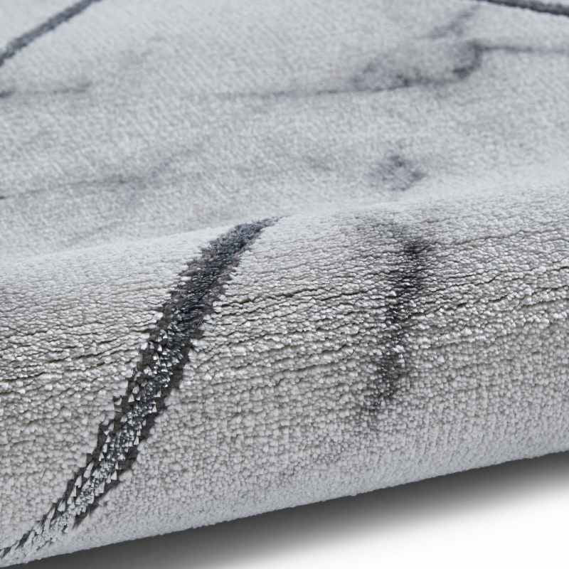 Craft 23299 Marble Effect Rugs in Ivory Silver Grey
