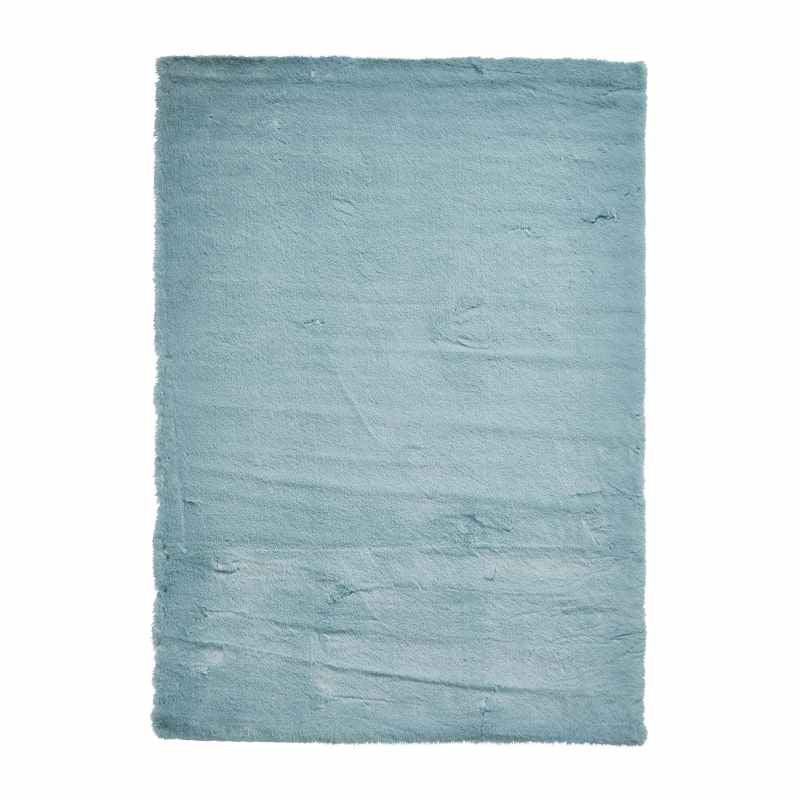 Teddy Shaggy Rugs in Blue
