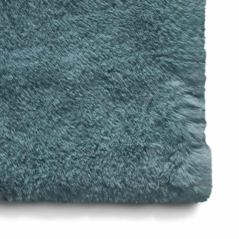 Teddy Shaggy Rugs in Blue