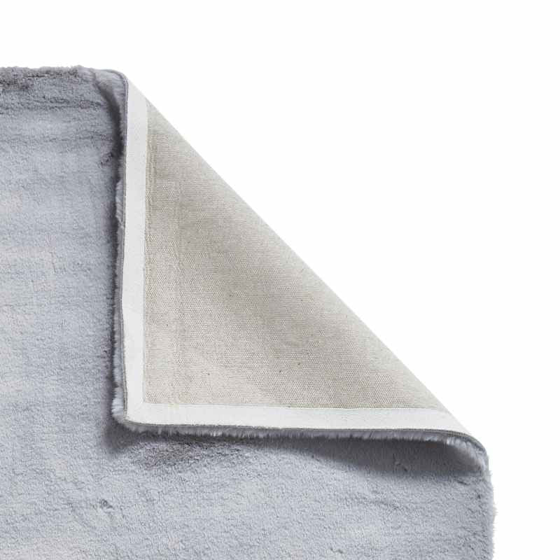 Teddy Shaggy Rugs in Silver