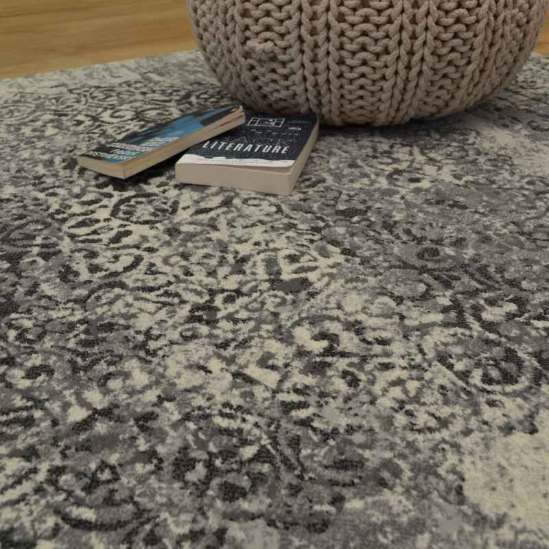 Galleria Traditional Medallion 63375 9676 Rugs in Grey
