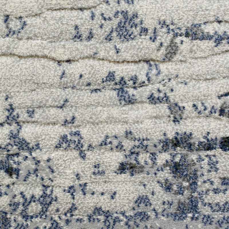 Galleria Abstract Distressed 63378 6656 Rugs in Grey