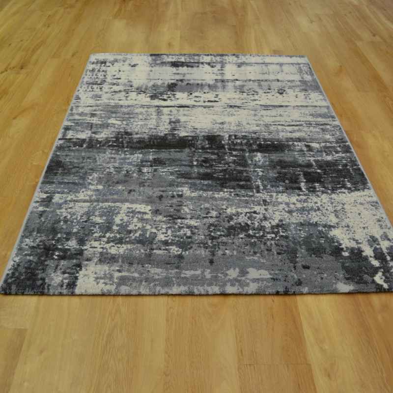 Galleria Abstract Distressed 63378 6656 Rugs in Grey