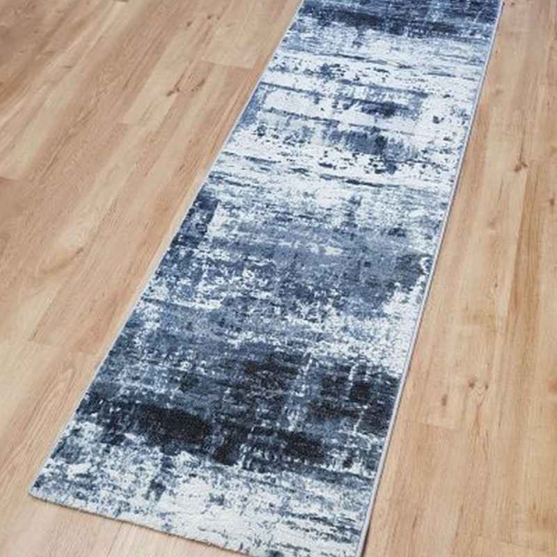Galleria Abstract 63378 6656 Runner Rugs in Grey
