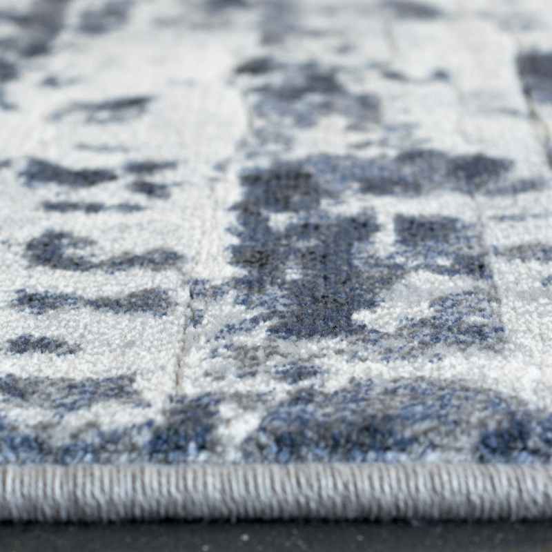 Galleria Abstract 63378 6656 Runner Rugs in Grey