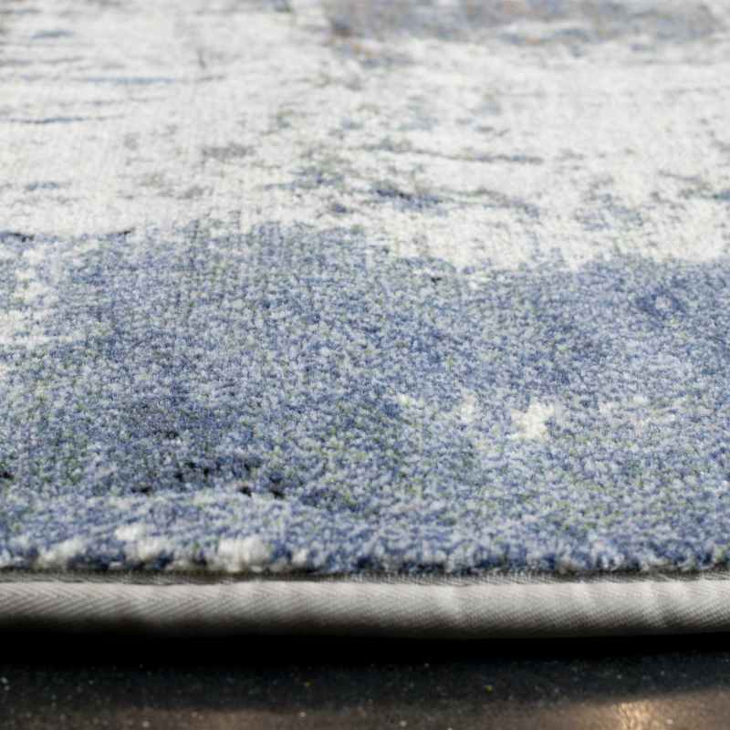 Galleria Abstract Circle 63393 6656 Rugs in Blue Multi