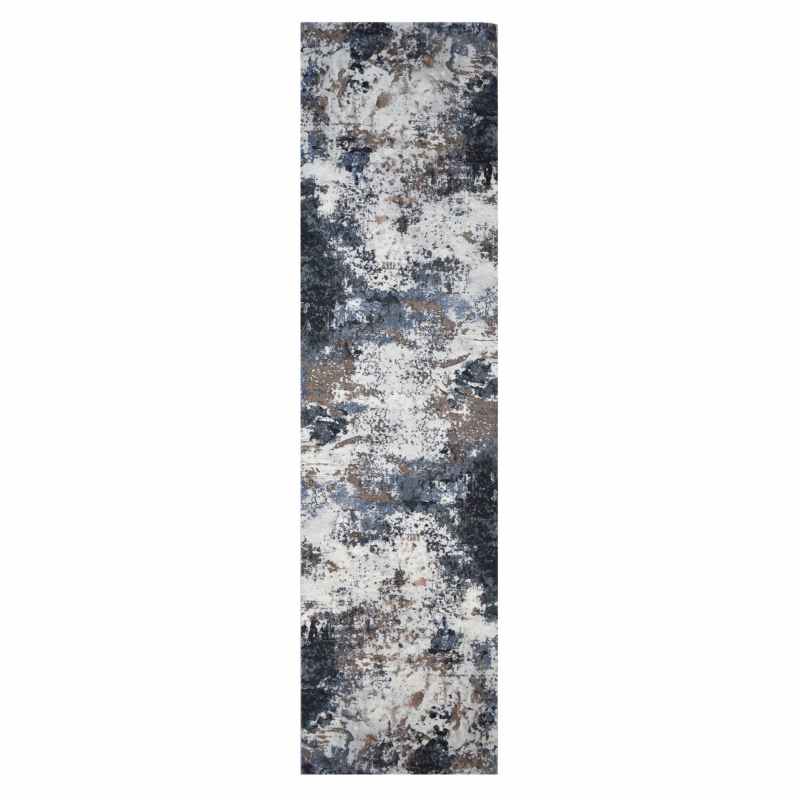 Galleria Abstract 63395 7656 Runner Rugs in Grey Multi