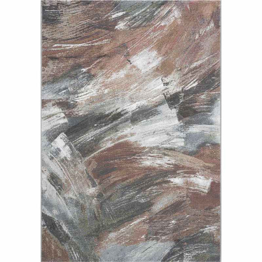 Galleria Modern Abstract 63465 7270 Rugs in Rust Brown