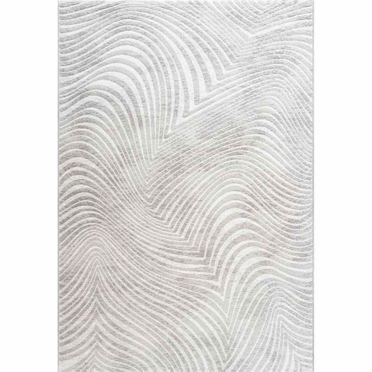 Galleria Carved Striped 63738 7565 Rugs in Beige