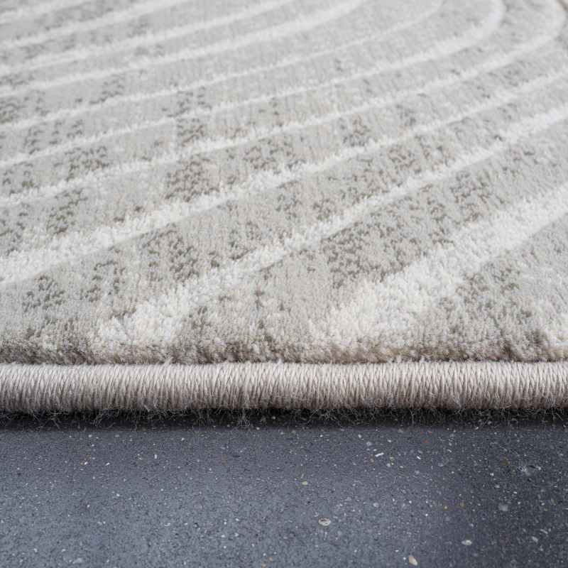 Galleria Carved Striped 63738 7565 Rugs in Beige