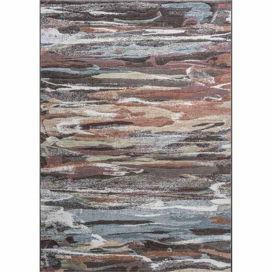 Galleria Abstract Textured 63742 3230 Rugs in Rust Orange