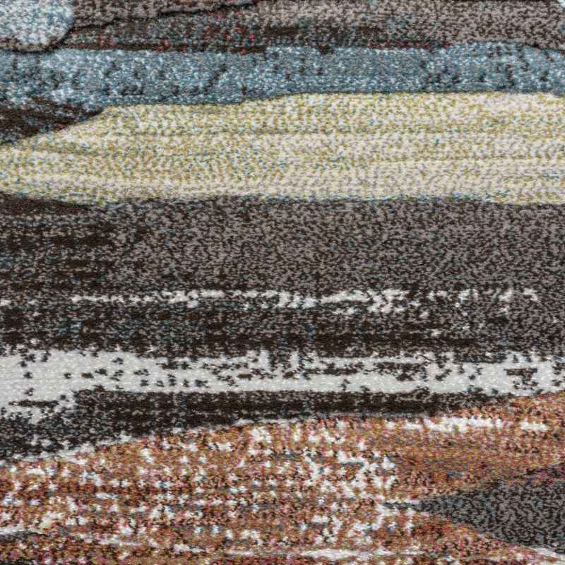 Galleria Abstract Textured 63742 3230 Rugs in Rust Orange