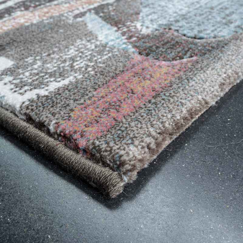 Galleria Abstract Textured 63742 3230 Rugs in Rust Orange