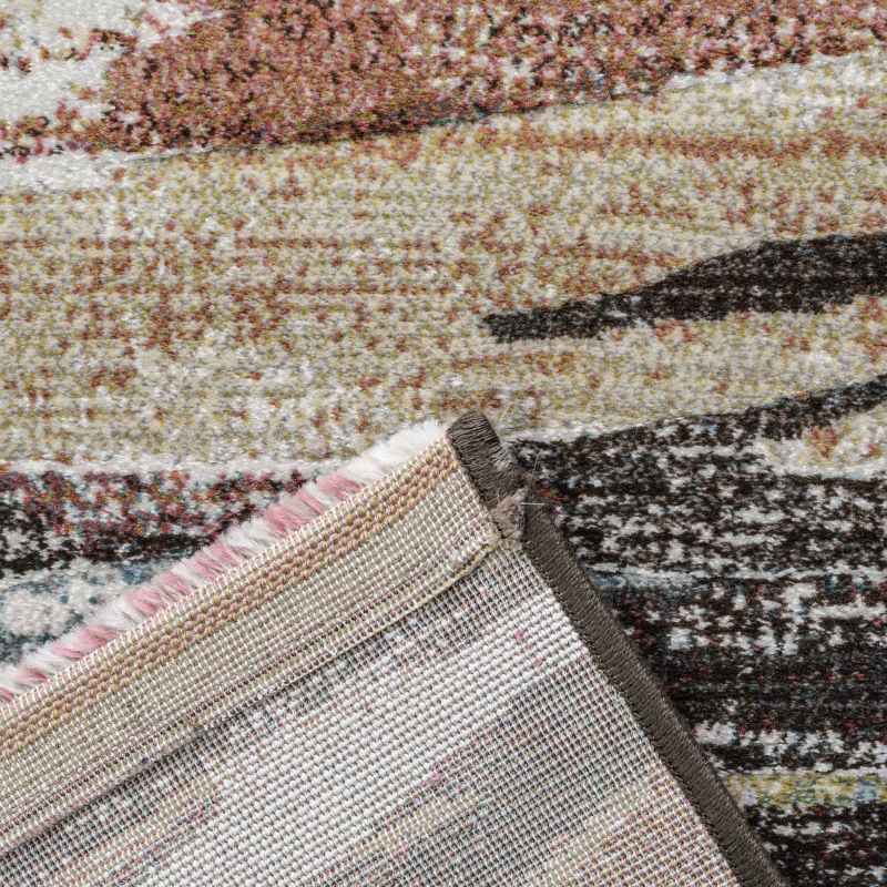 Galleria Abstract Textured 63742 3230 Rugs in Rust Orange