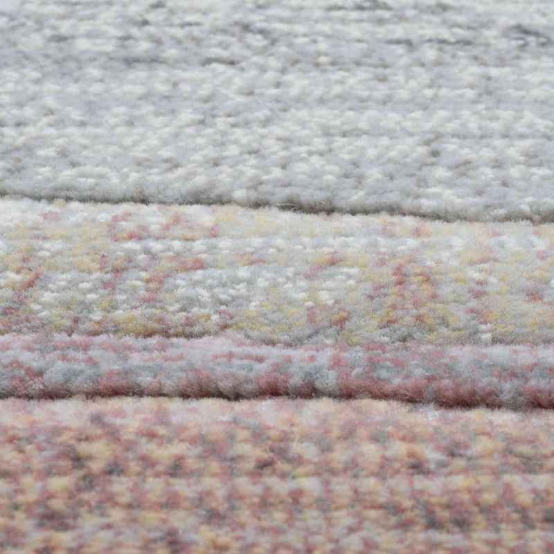Galleria Abstract Textured 63742 3747 Rugs in Dove Grey