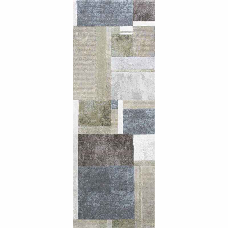 Galleria Modern Geometric 63764 5250 Runner Rugs in Blue