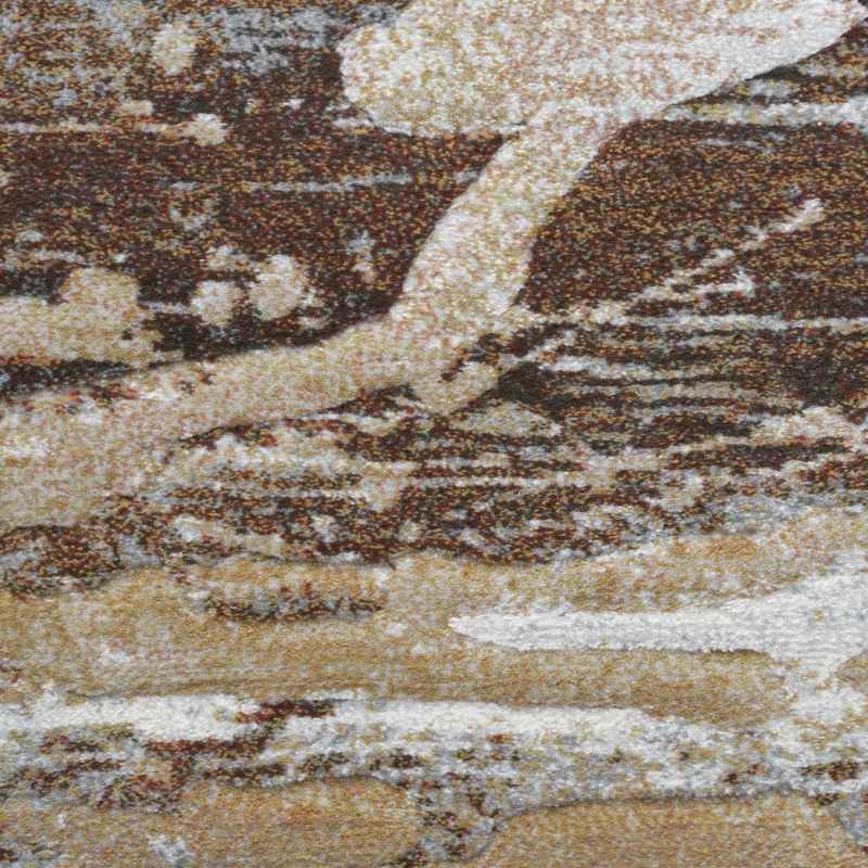 Galleria Modern Abstract Textured Rug 63813 9248 in Brown