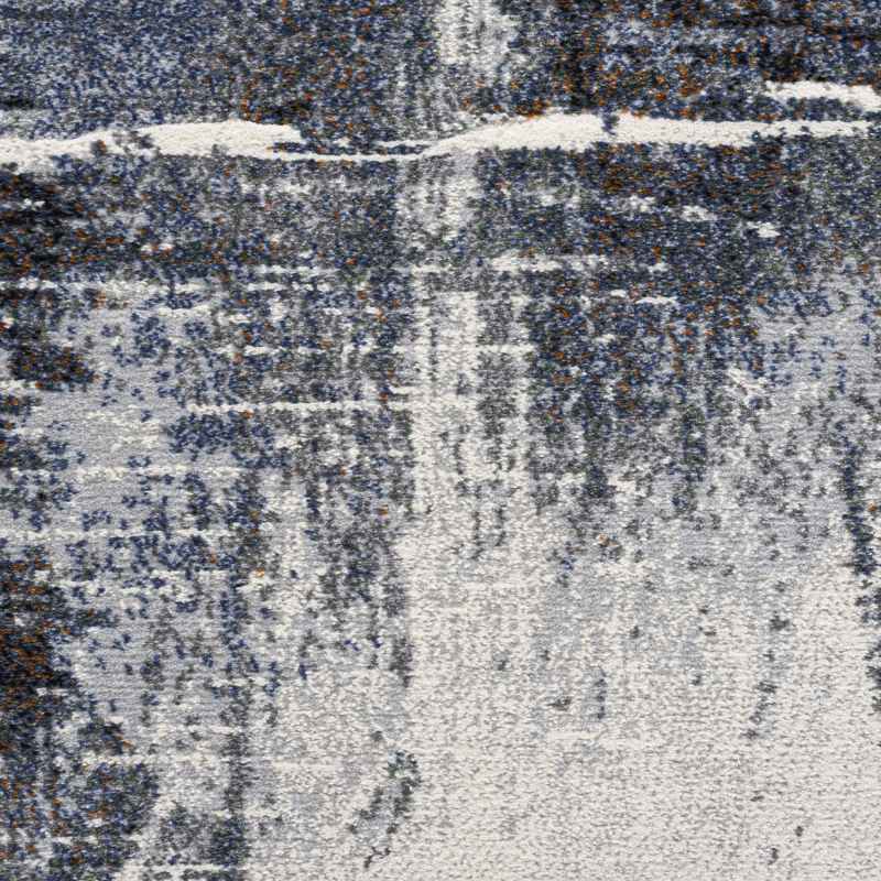 Galleria Modern Abstract Textured Rug 63843 2626 in Blue